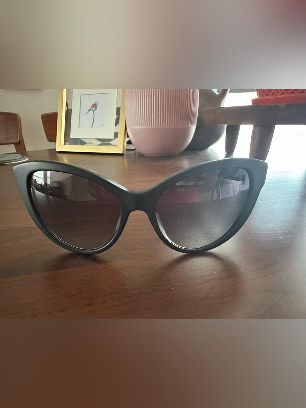 Women's Burberry Black Cat-Eye Sunglasses